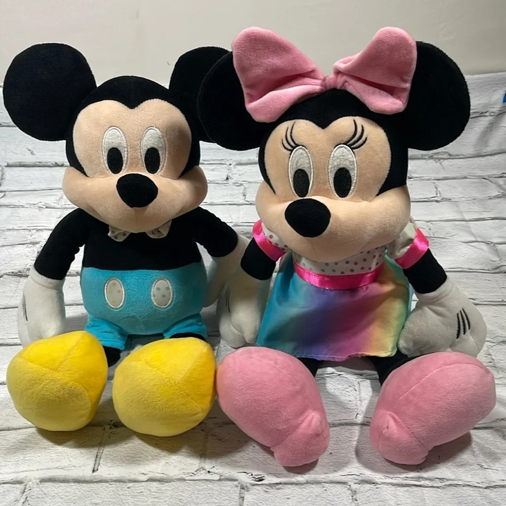 Set of two Minnie & Mickey Disney baby plush 18”